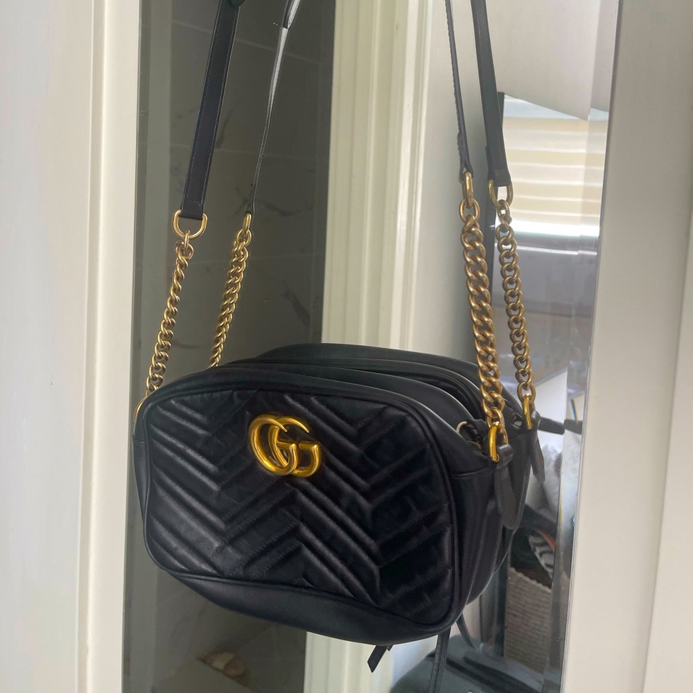 Gucci GG Marmont small crossbody bag black